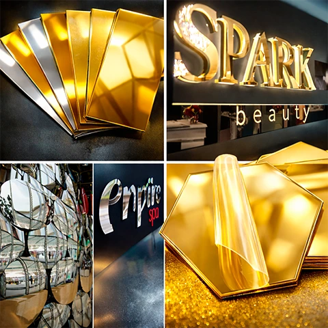 Зеркальный полистирол пример